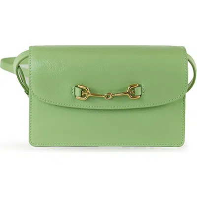 Sam Edelman Small Loraine Leather Box Crossbody Bag In Sage