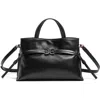 Sam Edelman Small Poppy Drawstring Leather Crossbody Bag In Black