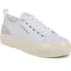 Sam Edelman Sonia Platform Sneaker In White/ice Grey