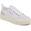 Sam Edelman Sonia Platform Sneaker In White/ice Grey