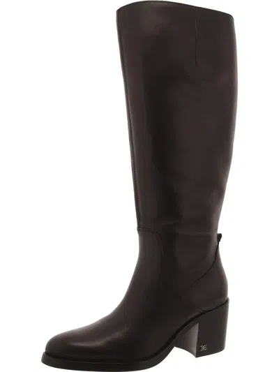 Sam Edelman Soyer Womens Wide Calf Tall Over-the-knee Boots In Black