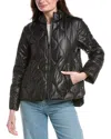 Sam Edelman Stand Collar Bomber Jacket In Black