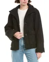 Sam Edelman Stand Collar Jacket In Black