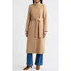 Sam Edelman Stand Collar Wrap Coat In Nude