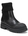 Sam Edelman Steele Knit Chelsea Boot Black Leather In Black