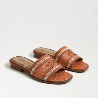 SAM EDELMAN SAM EDELMAN STEVIE SLIDE SANDAL SUNRISE ORANGE BASKETWEAVE