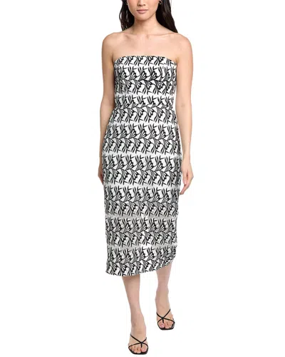 Sam Edelman Strapless Midi Dress In Black