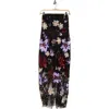 Sam Edelman Strapless Sequin Floral Dress In Black Multi