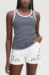 Sam Edelman Stripe Knit Tank In Multi