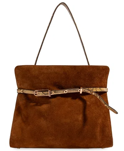 Sam Edelman Structured Florence Medium Satchel Handbag In Orange