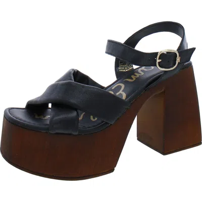 Sam Edelman Suzannah Womens Leather Ankle Strap Platform Sandals
