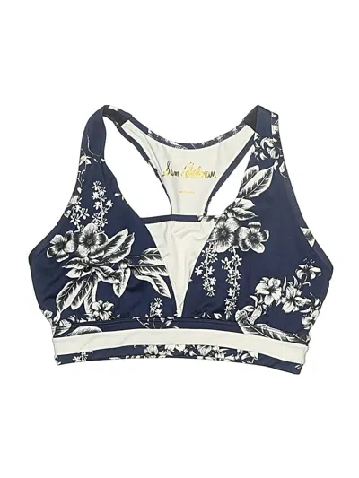 Pre-owned Sam Edelman Swimsuit Top Blue Swimwear