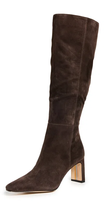 Sam Edelman Sylvia Boots Chocolate Brown In Multi