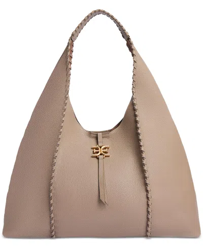 Sam Edelman Sylvia Extra Large Leather Hobo In Taupe