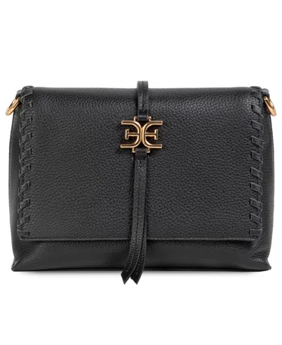 Sam Edelman Sylvia Fold-over Medium Crossbody Bag In Black