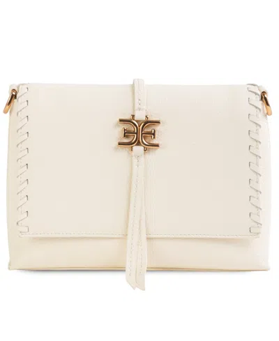 Sam Edelman Sylvia Fold-over Medium Crossbody Bag In White