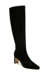 Sam Edelman Women's Sylvia Pointed Toe Mid Heel Tall Boots In Black Wc