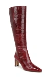 Sam Edelman Sylvia Knee High Boot In Burgundy