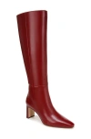 Sam Edelman Women's Sylvia Pointed Toe Mid Heel Tall Boots In Cabernet Red