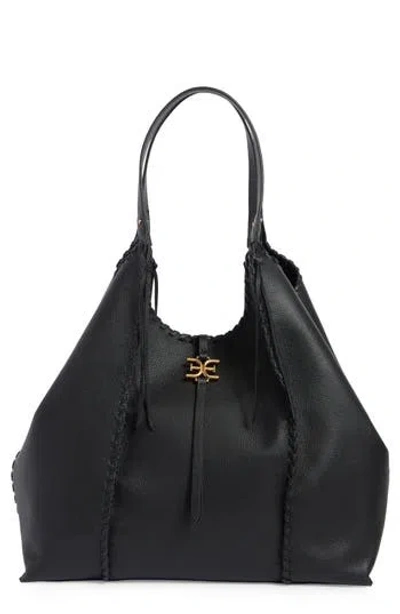 Sam Edelman Sylvia Leather Hobo In Black