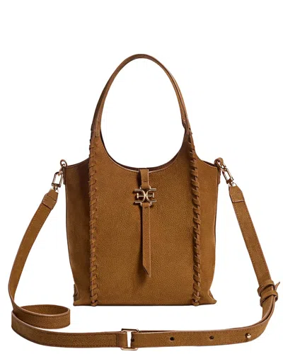 Sam Edelman Sylvia Mini Leather Crossbody In Brown