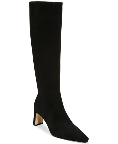 Sam Edelman Sylvia Snip-toe Knee-high Dress Boots In Black