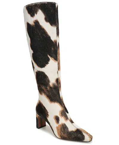 Sam Edelman Sylvia Snip-toe Knee-high Dress Boots In Brown