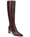 Sam Edelman Sylvia Snip-toe Knee-high Dress Boots In Brown
