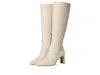 Sam Edelman Sylvia Wide Calf Knee High Boot Modern Ivory Leather In White