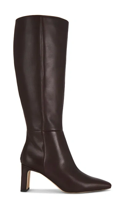 Sam Edelman Sylvia Wide Calf Boots In Brown