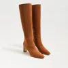 Sam Edelman Sylvia Wide Calf Knee High Boot Frontier Brown Suede