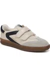 Sam Edelman Talia Womens Leather Velcro Casual And Fashion Sneakers In Grey