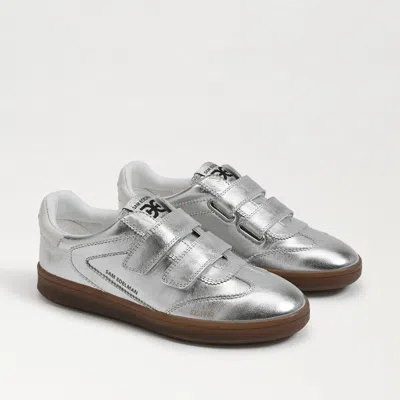 Sam Edelman Talia Velcro Sneaker Soft Silver / Off White