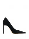 Sam Edelman Talula Pointed-toe Suede Pumps In Black