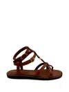Sam Edelman 탈리아 스트래피 장식 샌들 In Brown
