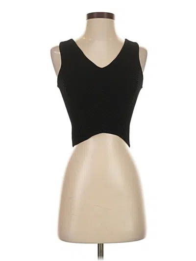 Pre-owned Sam Edelman Tank Top Black Strapless Neckline Tops