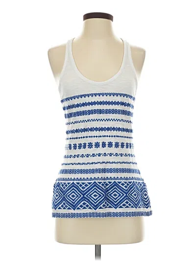Pre-owned Sam Edelman Tank Top Blue Halter Neckline Tops