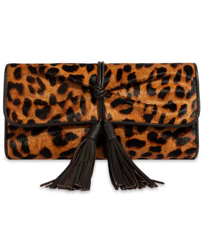 Sam Edelman Tara Small Leather Fold Over Clutch Handbag In Multi