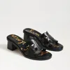 Sam Edelman Tasha Block Heel Sandal Black Leather