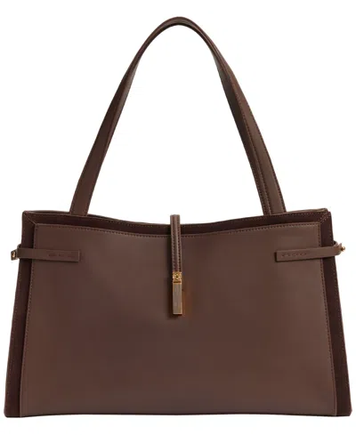 Sam Edelman Taylin Box Tote Handbag In Brown