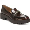 Sam Edelman Teagan Womens Leather Lug Sole Loafers In Multi