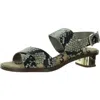 Sam Edelman Teena Womens Faux Leather Ankle Strap Heels In Multi