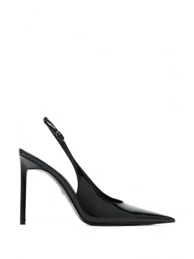 Sam Edelman Tegan Patent-finish Slingback Pumps In Black