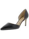 Sam Edelman Telsa Womens Leather Pointed Toe Heels In Black