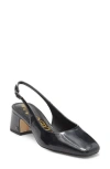 Sam Edelman Terra Slingback Pump In Black/ Black Patent