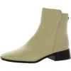 Sam Edelman Thatcher Womens Leather Square Toe Ankle Boots In Green