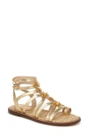 Sam Edelman Tianna Gladiator Sandal Gold Print In Gold