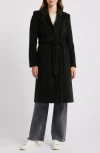 Sam Edelman Tie Belt Wool Blend Wrap Coat