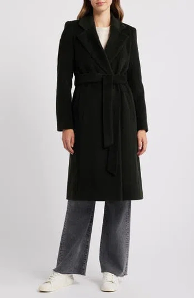 Sam Edelman Tie Belt Wool Blend Wrap Coat