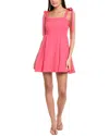 Sam Edelman Tie Strap A-line Minidress In Pink